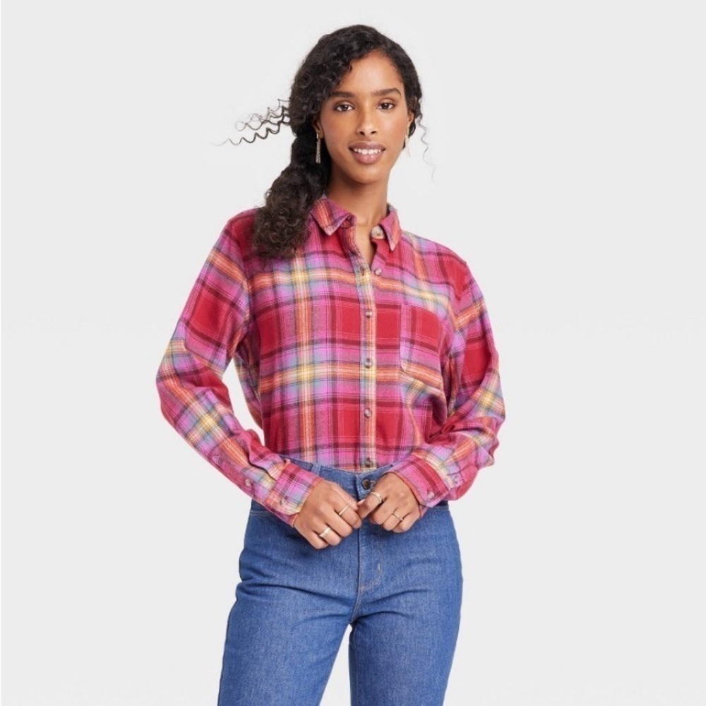 Universal thread relaxed fit flannel nwt - Picture 3 of 6